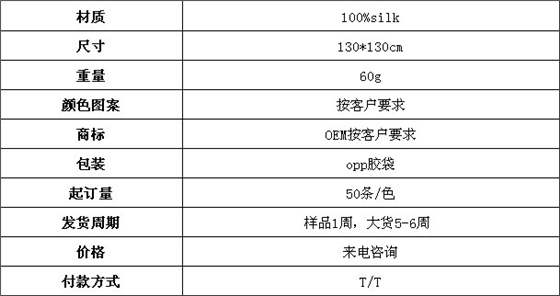 印花围巾 真丝围巾 女士围巾