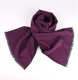 秋冬紫色围巾