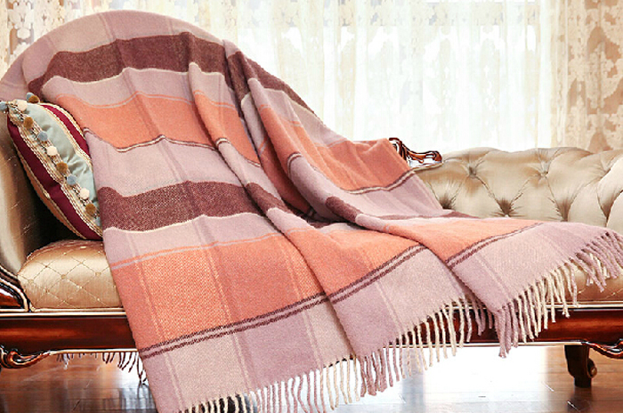 休闲羊毛毯 沙发毯