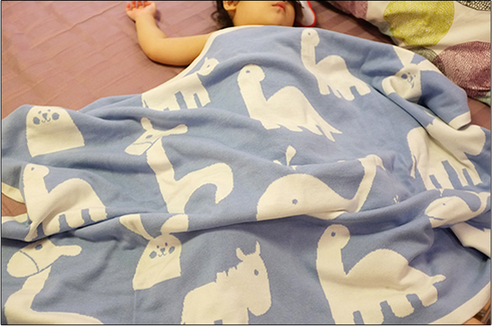 提花毯 婴儿毯 全棉午睡毯