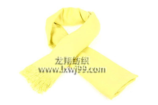 黄色男士围巾